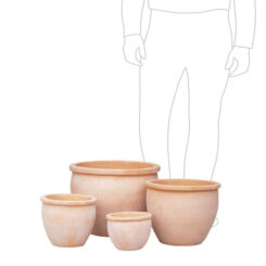 Delta Pot Terracotta Set of 4