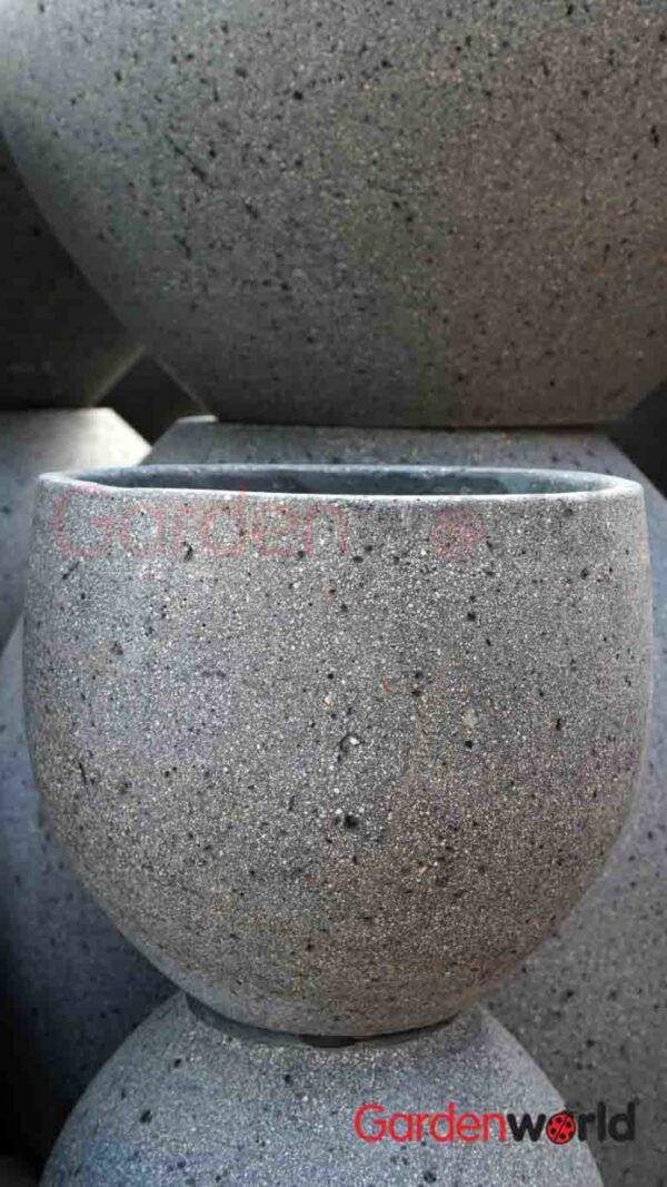 Metrolite Ball Pot (Laterite Grey) – 31 X 28cm