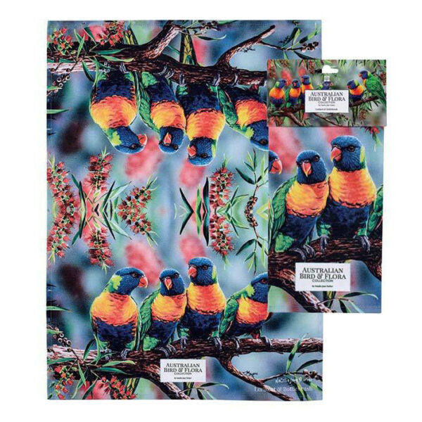 ashdene-australian-bird-flora-lorikeet-bottlebrush-kitchen-towel