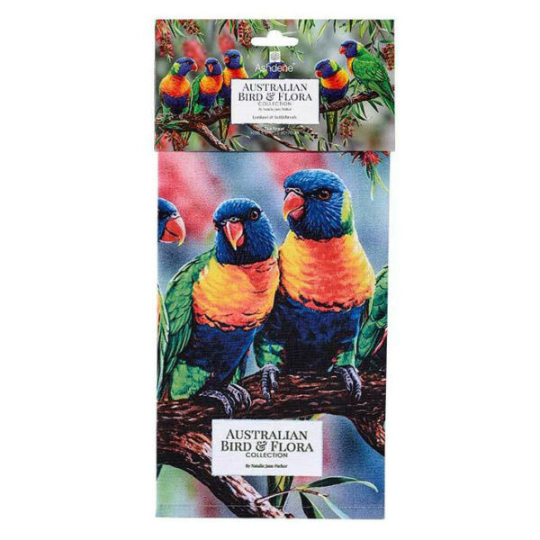 ashdene-australian-bird-flora-lorikeet-bottlebrush-kitchen-towel-folded