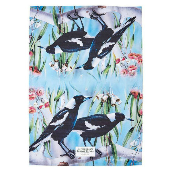 ashdene-australian-bird-flora-magpie-gum-kitchen-towel