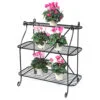 Wrought Iron Plant Stand 3 Tier with Plants