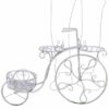 bicycle plant stand antique white