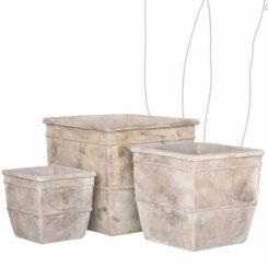 Citrus Square Antiqua terracotta pots